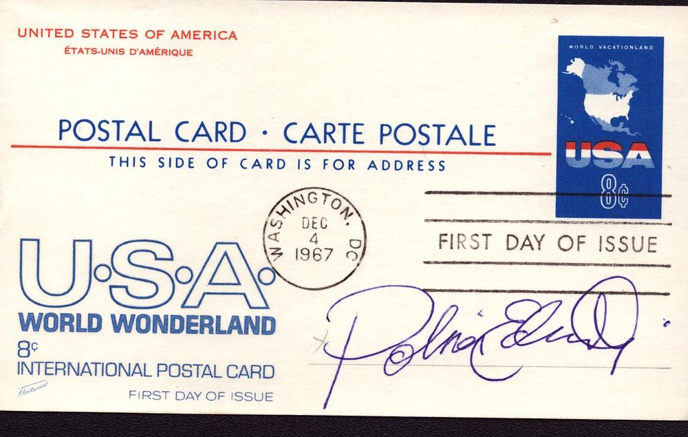 Lot 314: Polina Edmunds signed USA World Wonderland FDC International...
