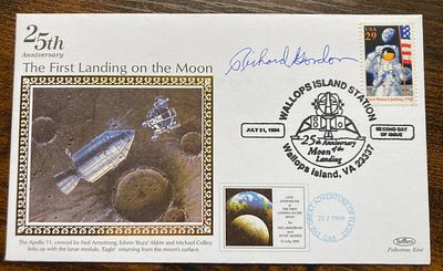 Apollo 12 Astronaut Richard Gordon signed rare Benham Space cover No. 4 of 15. numbered on 