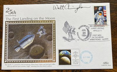 Apollo 7 Astronaut Walt Cunningham signed rare Benham Space cover No. 4 of 15. numbered on 