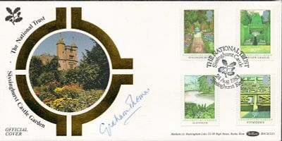 Graham Thomas Signed The National Trust Sissinghurst Castle Garden Benham FDC August 1983. 