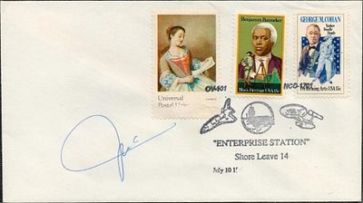 Astronaut Michel Ange-Charles Tognini signed US Space FDC. NASA Space Shuttle mission: STS-93. 