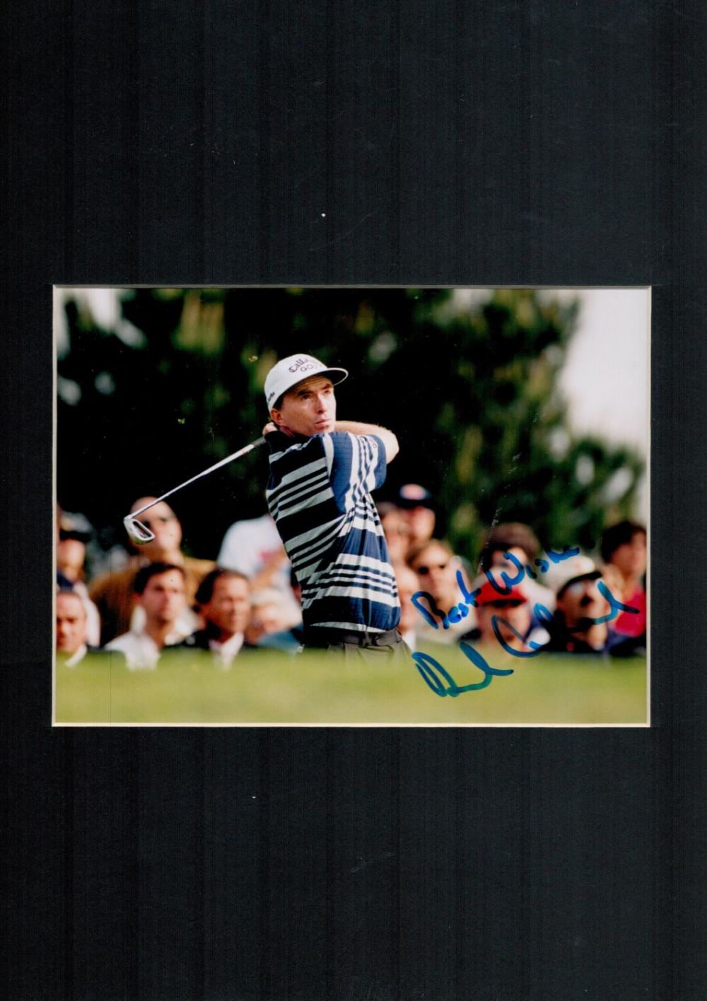 Lot 410: Golf David Gilford 11x8 overall mounted signature piece....