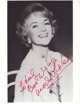 Moira Lister signed 10x8 black & white photo, dedicated.