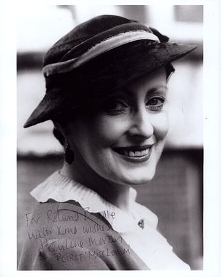 Pauline Moran signed 10x8 black and white photo, dedicated.