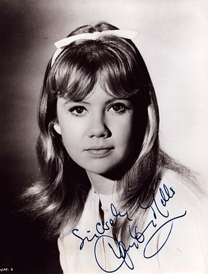 Hayley Mills signed black and white photo 10x8 approx.