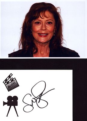 Susan Saranden signature piece 5x3 approx. with accompanying 6x4 colour photo, dedicated.