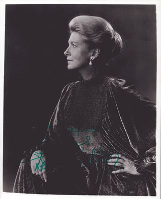 Deborah Kerr signed black and white 10x8 photo, dedicated.
