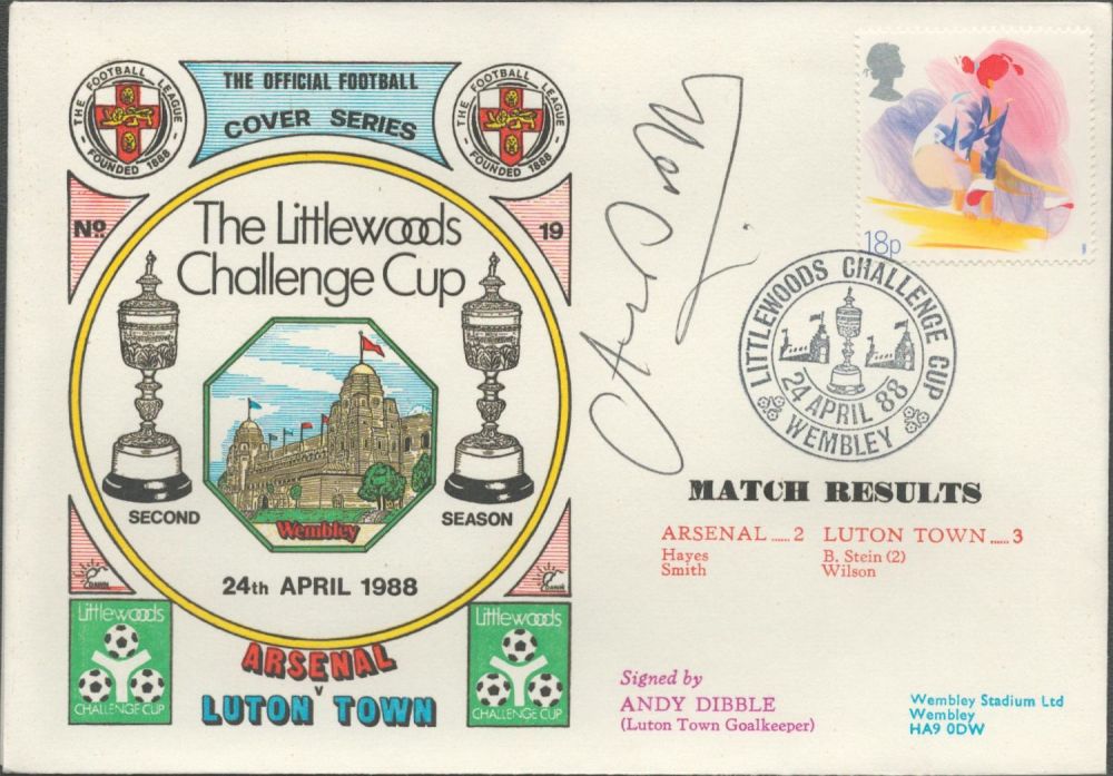 Lot 69: Arsenal V Luton Town 1988 Dawn Official Football...