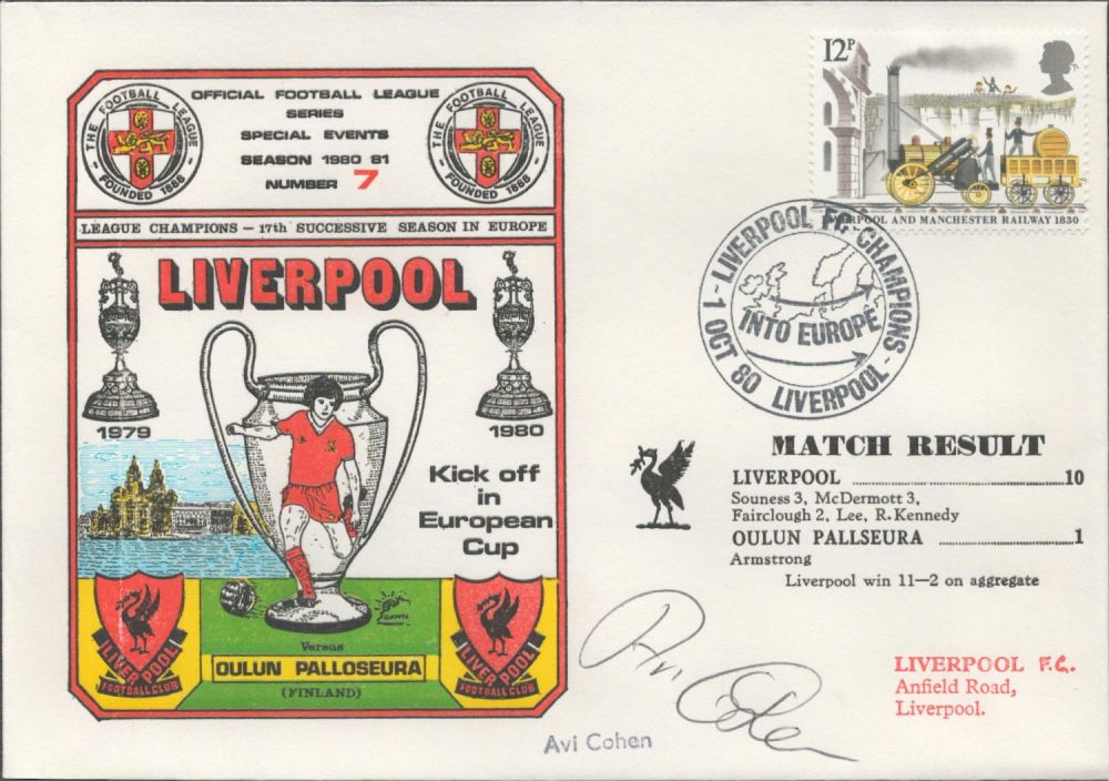 Lot 112: Liverpool V Oulun Pallseura 1980 Dawn Official Football...