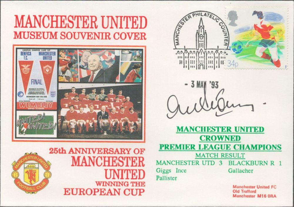Lot 131: Manchester United V Blackburn Rovers 1993 Dawn Official...