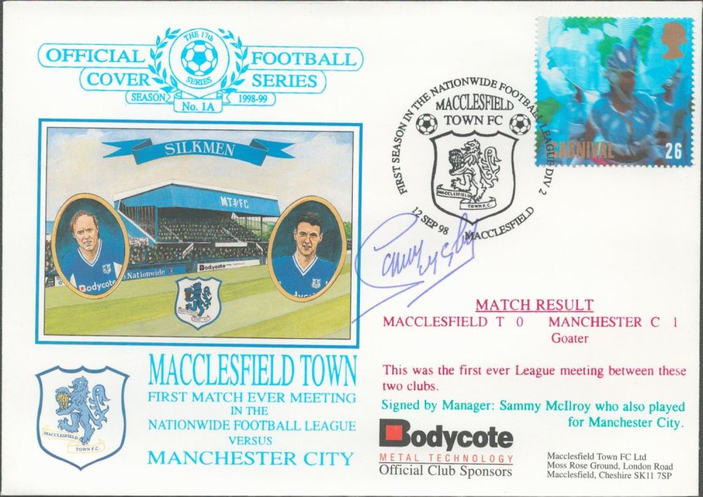 Lot 150: Macclesfield Town V Manchester City 1998 Dawn Official...