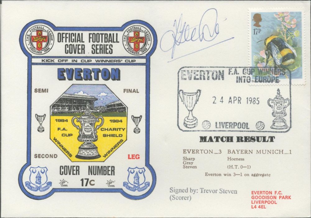 Lot 157: Everton V Bayern Munich 1985 Dawn Official Football...