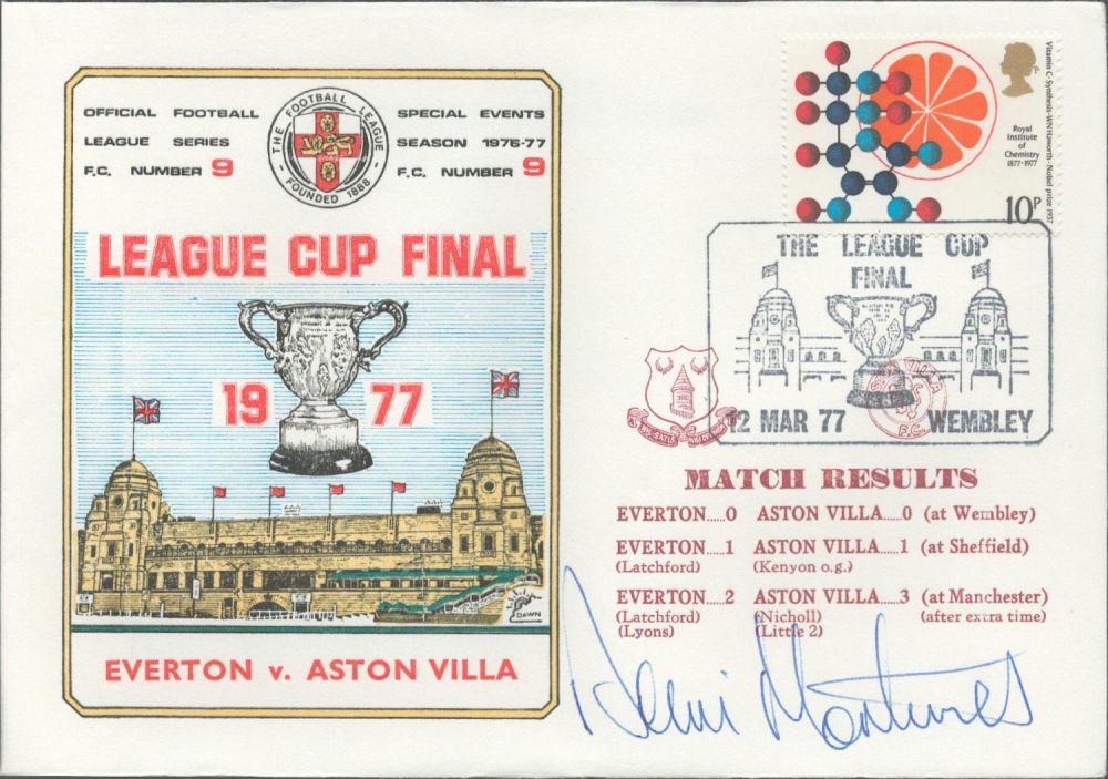 Lot 163: Everton V Aston Villa 1977 Dawn Official Football...