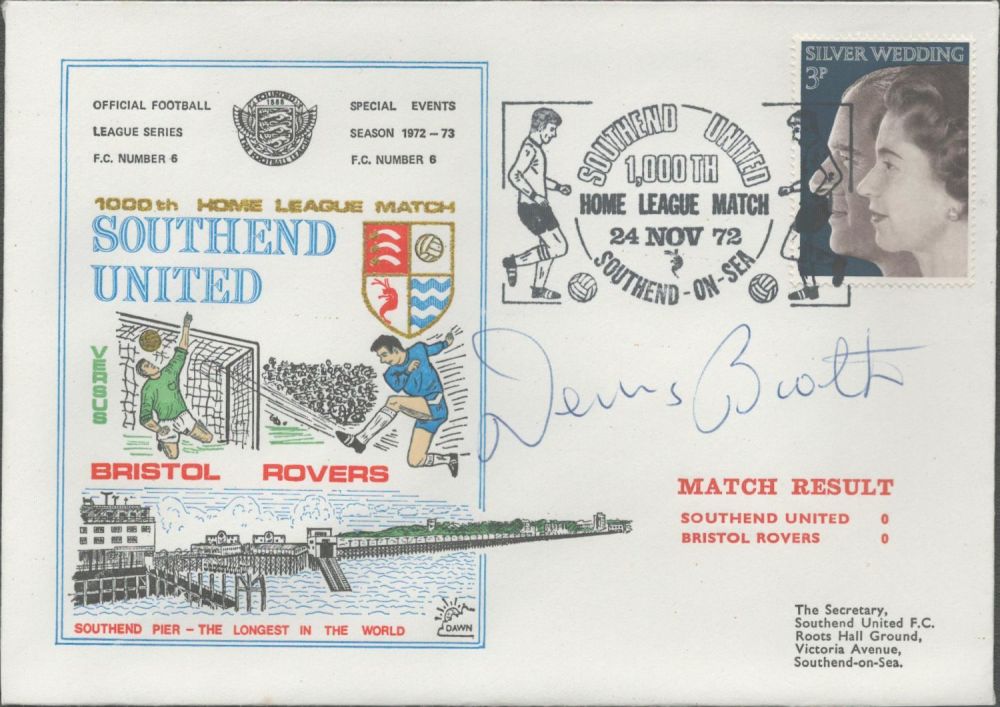 Lot 172: Southend United V Bristol Rovers 1972 Dawn Official...