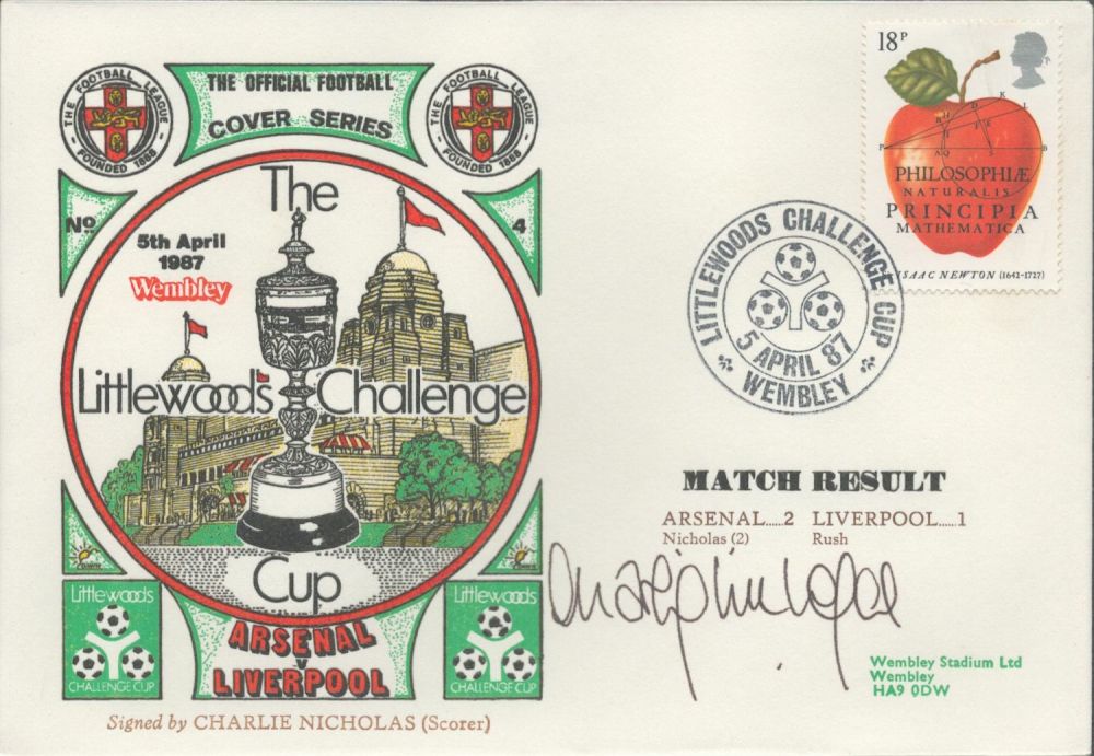 Lot 181: Arsenal V Liverpool 1987 Dawn Official Football First...