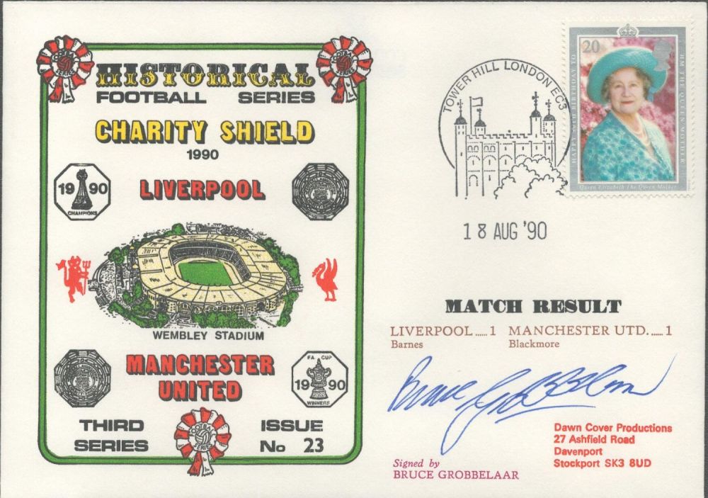 Lot 193: Liverpool V Manchester United 1990 Dawn Official Football...