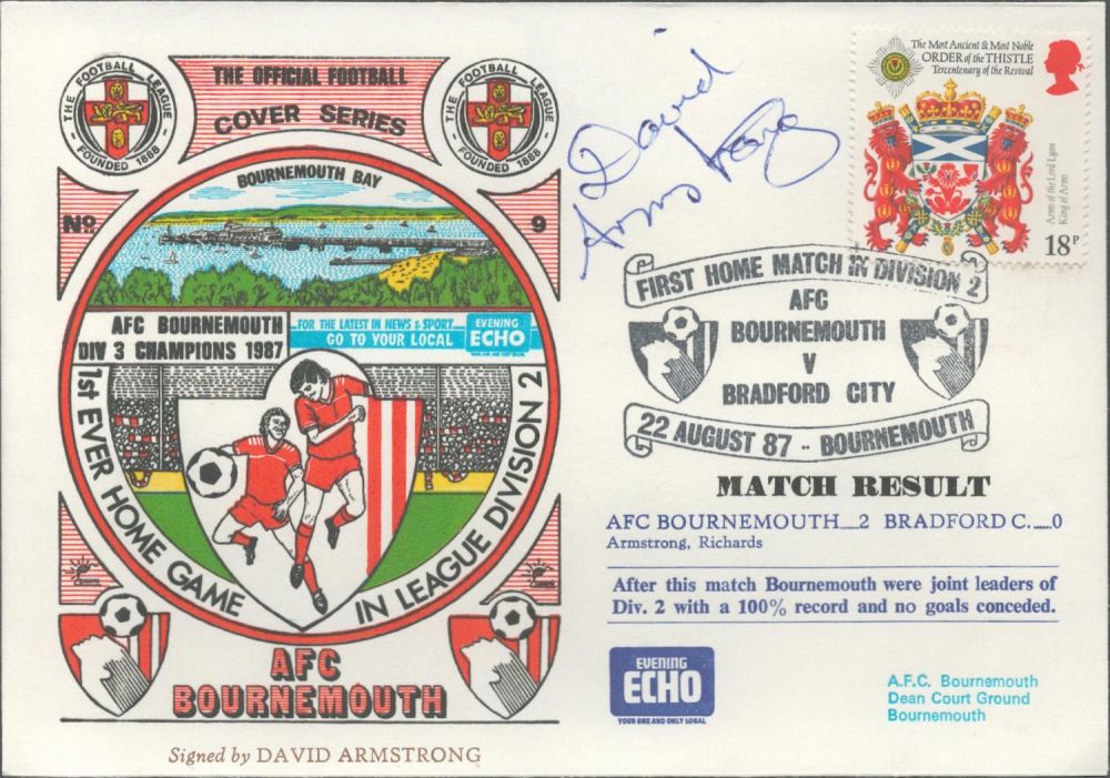 Lot 200: Bournemouth V Bradford City 1987 Dawn Official Football...