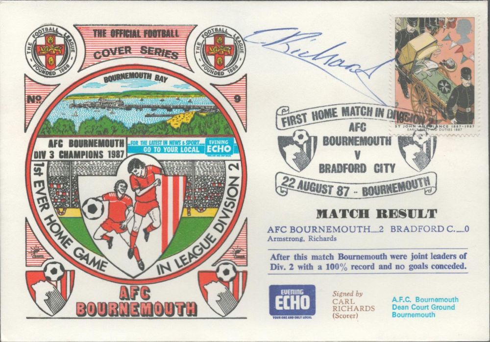 Lot 201: Bournemouth V Bradford City 1987 Dawn Official Football...