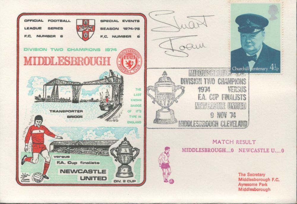 Lot 203: Middlesbrough V Newcastle United Dawn Official Football First...