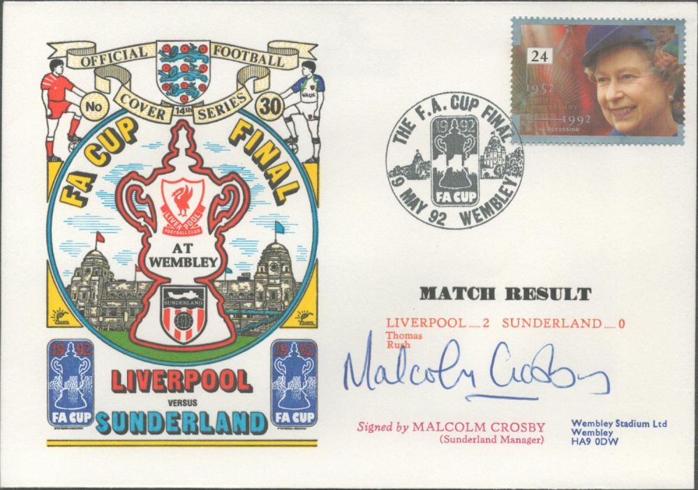 Lot 206: Liverpool V Sunderland 1992 Dawn Official Football First...