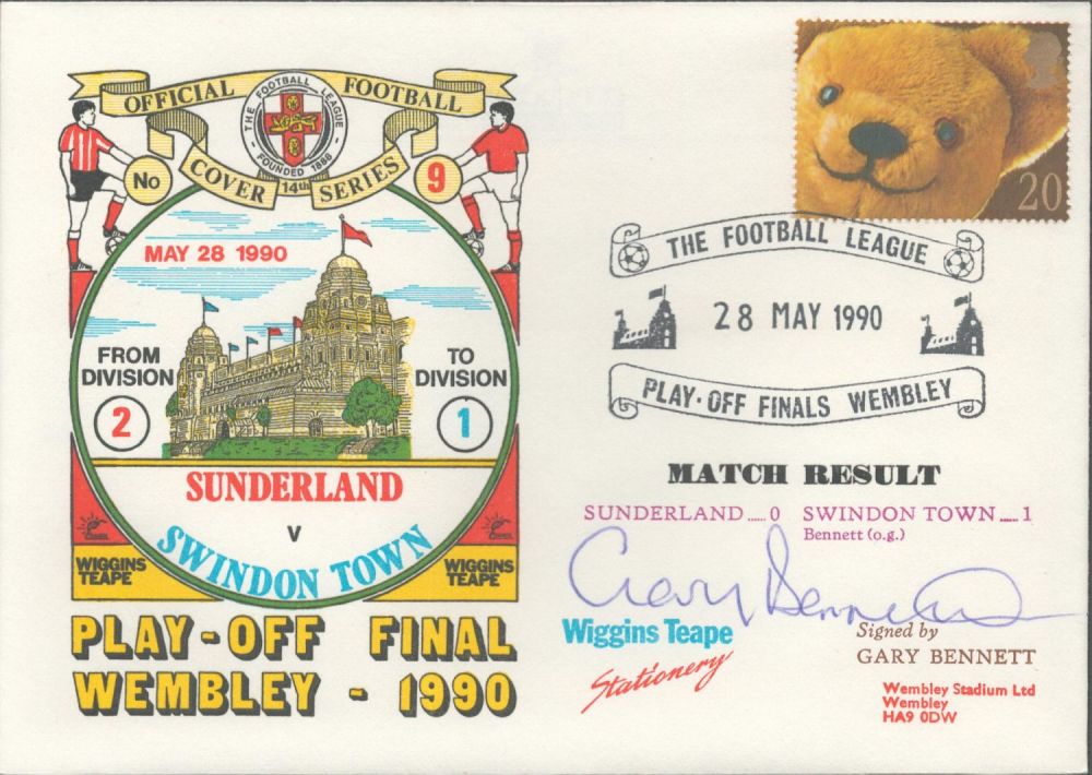 Lot 219: Sunderland V Swindon Town 1990 Dawn Official Football...