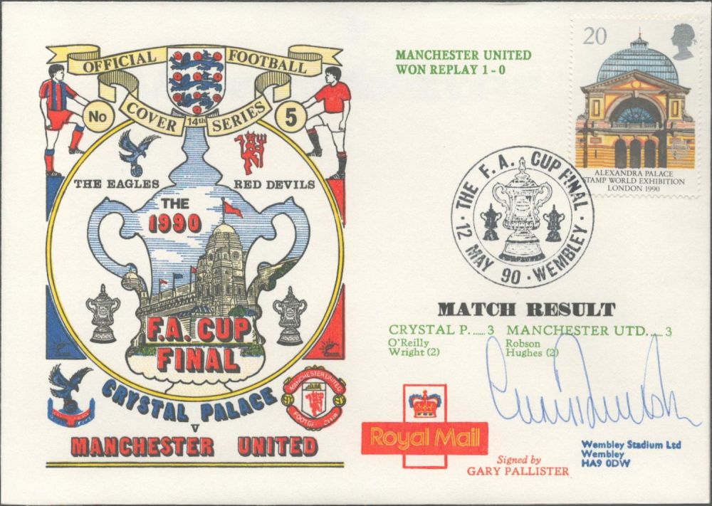 Lot 221: Crystal Palace V Manchester United 1990 Dawn Official...