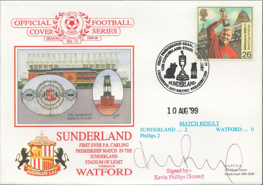 Lot 225: Sunderland V Watford 1999 Dawn Official Football First...