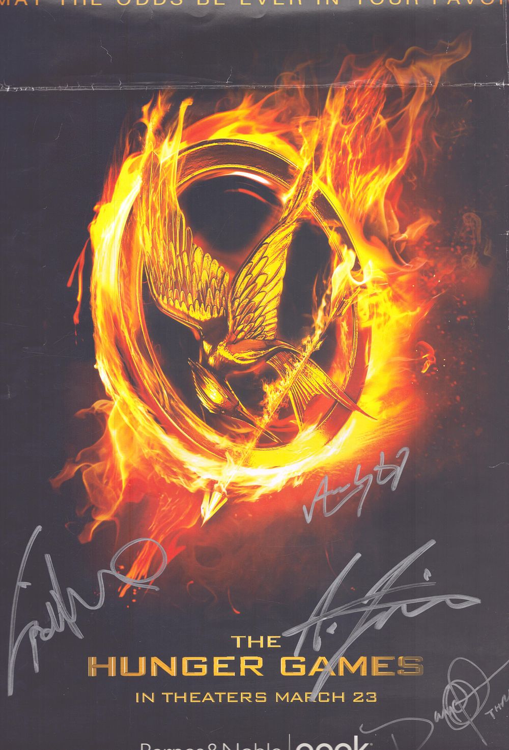 Lot 500: Alexander Ludwig and others signed The Hunger Games...