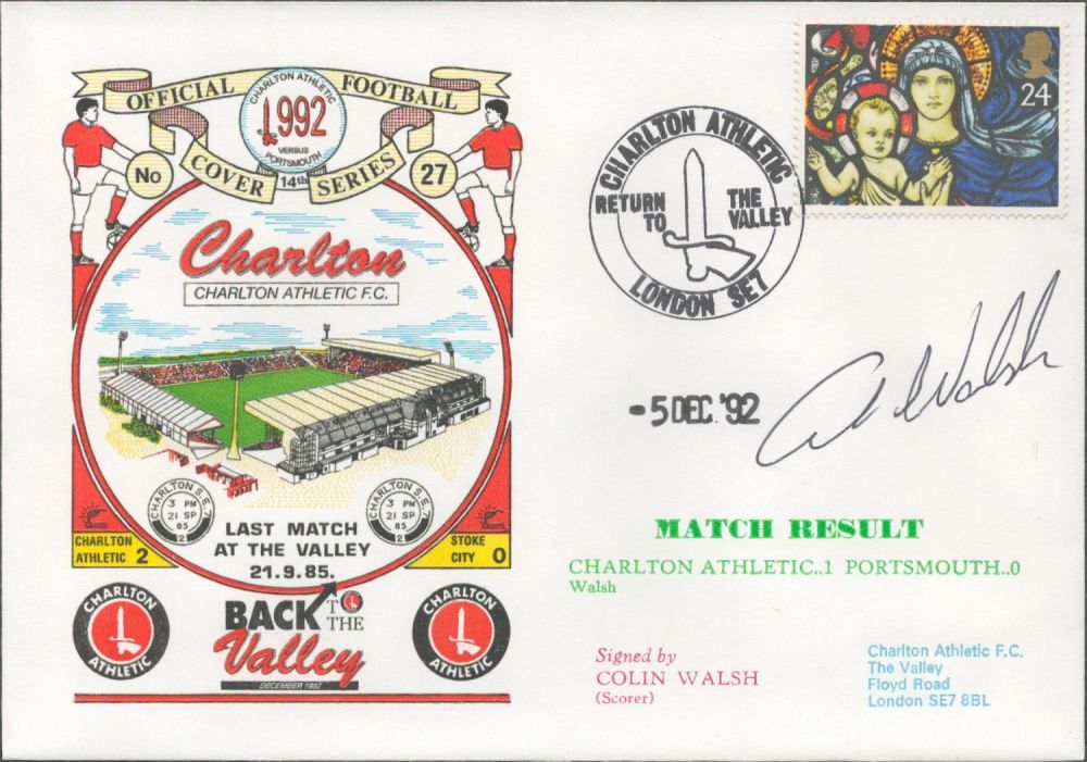 Lot 228: Charlton Athletic V Portsmouth 1992 Dawn Official Football...