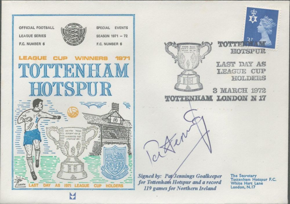 Lot 242: Tottenham Hotspur League Cup Holders 1972 Dawn Official...