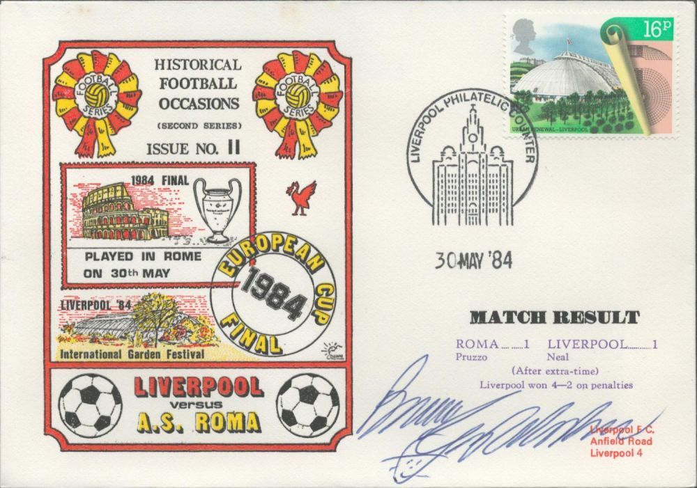 Lot 243: Roma V Liverpool 1984 Dawn Official Football First...