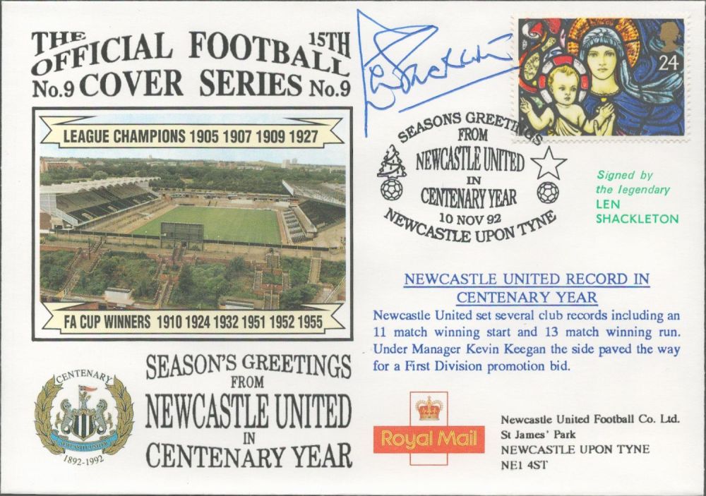 Lot 244: Newcastle United Centenary 1992 Dawn Official Football First...