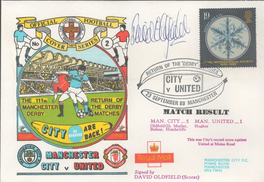 Lot 246: Manchester City V Manchester United 1989 Dawn Official...