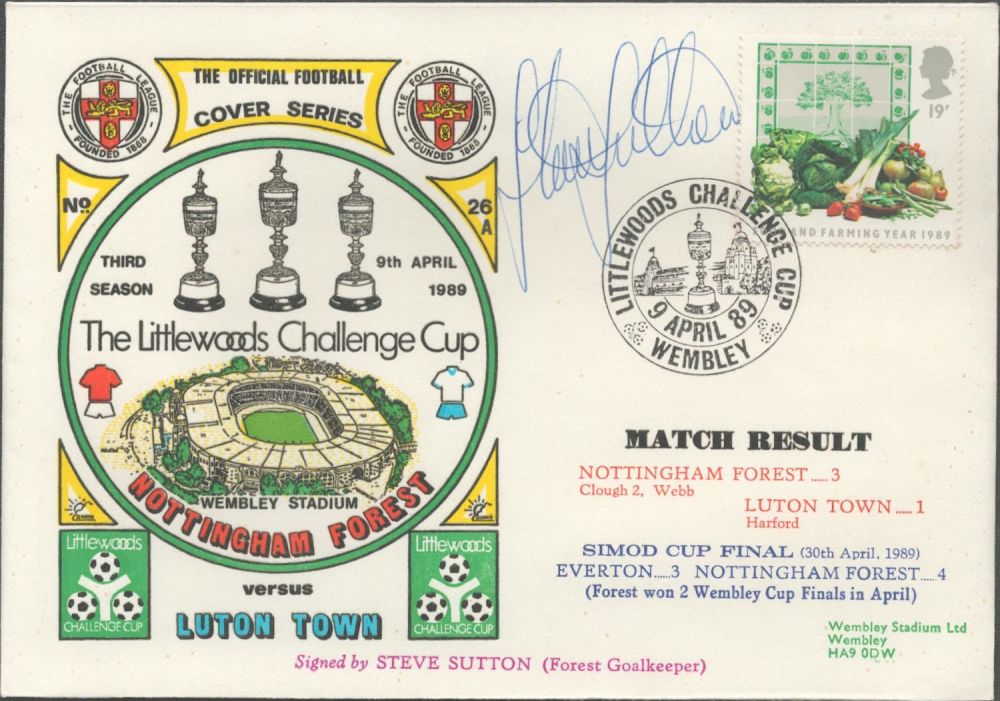 Lot 247: Nottingham Forest V Luton 1989 Dawn Official Football...