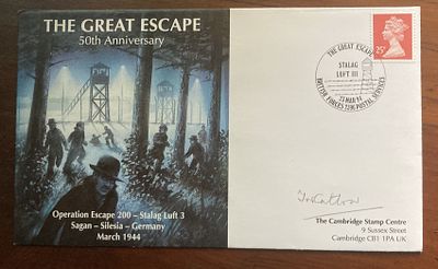 WW2 Thomas Catlow Colditz POW signed Stalag 111 Great Escape cover 7 of 10 Date stamped 1994 