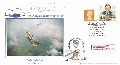 WW2 signed Flown Spitfire Bader Bale Out Signed D L Armitage Battle of Britain Pilot. WW11. 