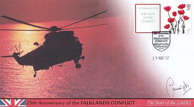 Falklands Conflict Start of the Conflict Signed by Lord Carrington MP at operation Market 