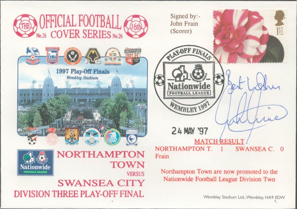 Lot 287: Northampton Town V Swansea City 1997 Dawn Official...