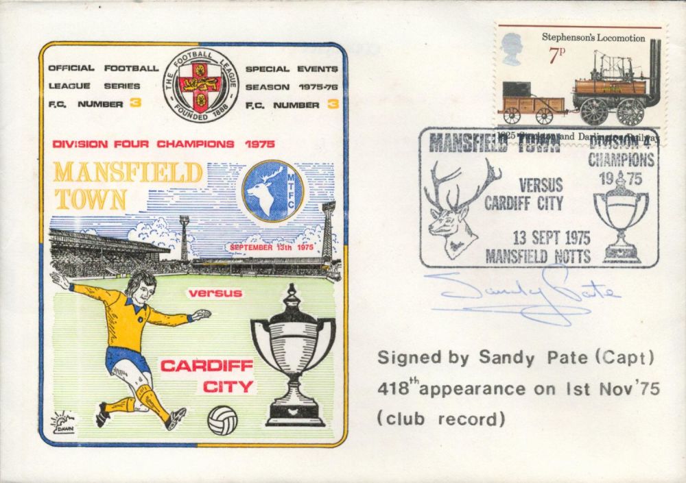 Lot 302: Mansfield Town V Cardiff City 1975 Dawn Official...