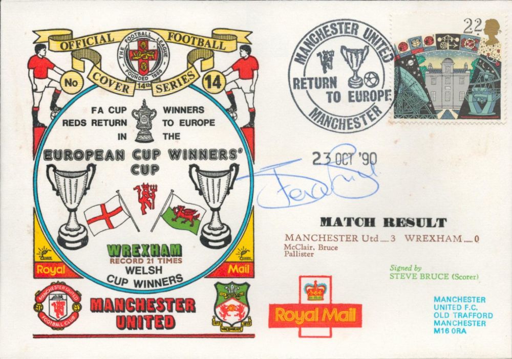 Lot 307: Manchester United V Wrexham 1990Dawn Official Football First...