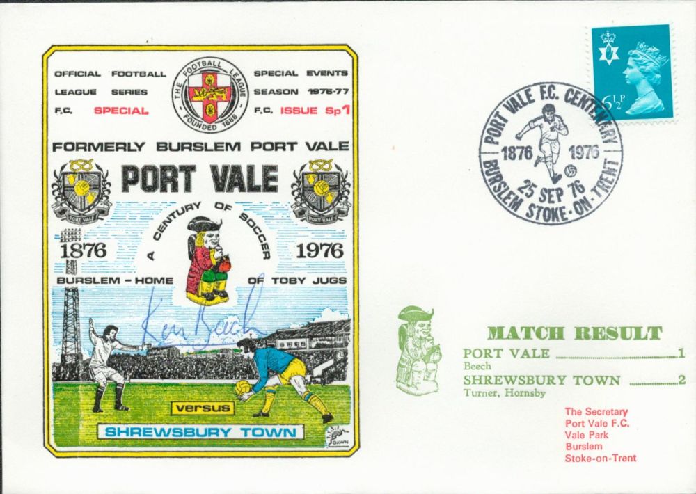 Lot 310: Port Vale V Shrewsbury Town 1976 Dawn Official...