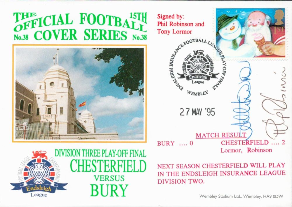 Lot 312: Bury V Chesterfield 1995 Dawn Official Football First...