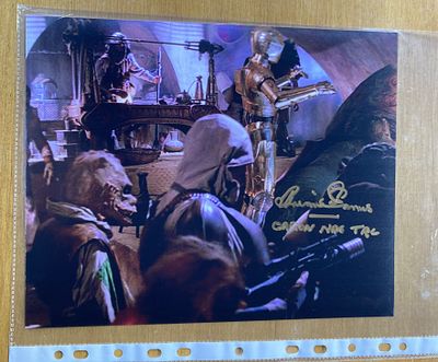 Brian Harris signed 10x8 inch Star Wars colour photo.Brian Harris is an English actor who 
