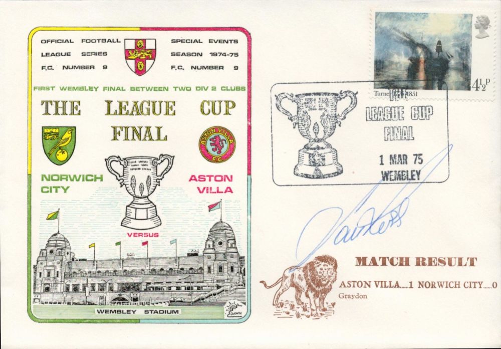 Lot 317: Aston Villa V Norwich City 1975 Dawn Official...