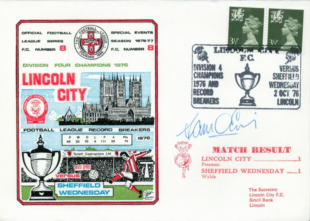 Lot 330: Lincoln City V Sheffield Wednesday 1976 Dawn Official...