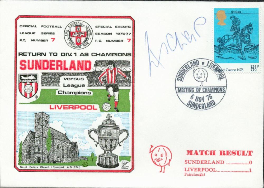 Lot 332: Sunderland V Liverpool 1976 Dawn Official Football First...