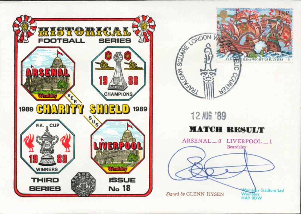 Lot 337: Arsenal V Liverpool 1989 Dawn Official Football First...