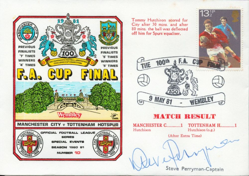 Lot 346: Manchester City V Tottenham Hotspur 1981 Dawn Official...