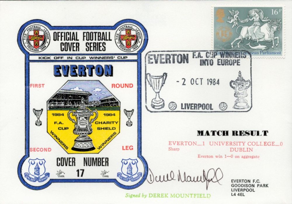 Lot 357: Everton V Dublin University 1984 Dawn Official Football...