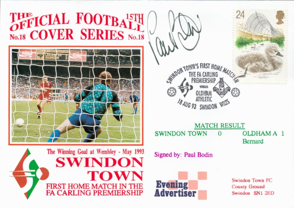 Lot 375: Swindon Town V Oldham Athletic 1993 Dawn Official...